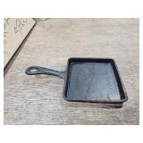small square cast iron sandwich skillet