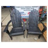 wooden patio - garden chairs