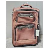 brown luggage