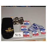 Pabst blue ribbon wrist bands & bandanna