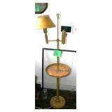 vintage brass student floor lamp