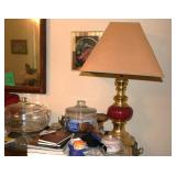 Lamps, Cake plate,