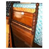 vintage Federal Revival style queen poster bed