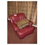 Red Leather Club Chair