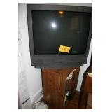 TV, Stand, Books