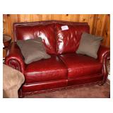 leather loveseat