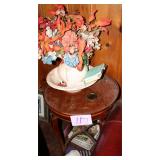 drum table w/ pitcher and basin