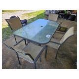 outdoor table & 4 chairs