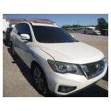 2018 NISSAN PATHFINDER COLD A/C REBUILT TITLE