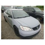 2005 HONDA CIVIC--COLD A/C 5 SPEED REBUILT TITLE