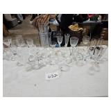 random group of drink glassses