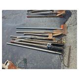 group of yard tools