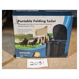 folding camp toilet