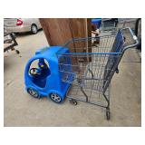 child ride grocery cart