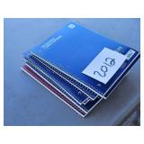 10 - single subject note books - school or work
