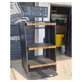 display shelf on wheels