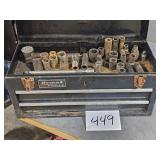 1/2" impact & regular sockets + toolbox
