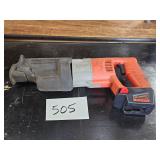 Milwaukee Sawzall w/battery adapter - works fine