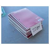 10 - single subject note books - school or work