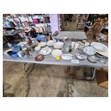 random dishes, mugs, etc.