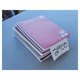 10 - single subject note books - school or work