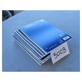 10 - single subject note books - school or work