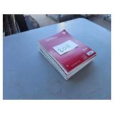 10 - single subject note books - school or work
