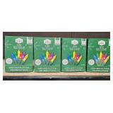 4 boxes of colored x-mas lights
