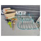 window planters, spreader, srinklers