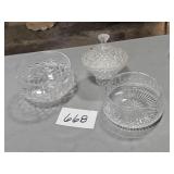 collectible glass serving dishes