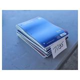 10 - single subject note books - school or work