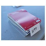 10 - single subject note books - school or work