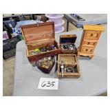 costume jewelry & boxes