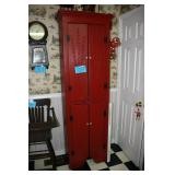Red 4-door cabinet