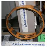 vintage Rhythm Tech wooden frame tambourine