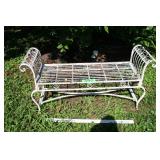 Wrought Iron Love Bench