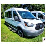 2018 FORD TRANSIT VAN - 
V6, 3.5L TURBO ECO BOOST - 254,552 MILES -RUNNING BOARD STEPS ATTACHED - FEW ROCK PECKS ON HOOD - FRONT BUMPER HAS HOLE PASSENGERS SIDE - SMALL DENT REAR QUARTER PANEL DRIVER