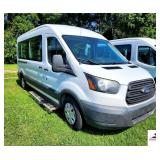 2017 FORD TRANSIT VAN - 
V6, 3.5L TURBO ECO BOOST - 202,595 MILES - RUNNING BOARD STEPS ATTACHED - FEW LIGHT ROCK PECKS ON HOOD - REAR PASSENGERS DOOR SLIGHTLY BENT AND SCRATCH - HEAD LIGHT COVER SLI