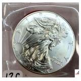 2015 EAGLE S$1 COIN - 1 OZ. FINE SILVER