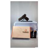 TAURUS G3C PISTOL - .9MM - SEMI-AUTO - BLACK - 3 CLIPS & BOX - SLIGHT HOLSTER WEAR ON EDGE - EXCELLENT CONDITION - S/N AGD182472