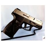 TAURUS G2C PISTOL – 40 S&W – SEMI-AUTO - STAINLESS OVER BLACK – EXCELLENT CONDITION – S/N SMA06829