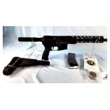 RADICAL ARMS RF-15 RIFLE - 5.56 CHAMBER - MULTI CALIBER - SEMI-AUTO TACTICAL RIFLE - ADJUSTIBLE STOCK - PISTOL GRIP - TOP RAIL - CLIP - BOOK WITH CASE & LOCK - NEW MINT CONDITION - S/N 2-093951