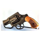 ROCK ISLAND ARMORY MD. 206 REVOLVER – 38 SPECIAL - 2” FULLY SHROUDED BBL – SPURLESS HAMMER – FIXED FRONT SIGHT – CUT REAR SIGHT – SMOOTH CHANNEL FRAME - BLUE – BRIGHT CHECKERED WOOD GRIP