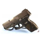 TAURUS G2S PISTOL – 9MM – SEMI-AUTO – BLACK OVER BLACK – MINOR CARRY WEAR – FEW SCRATCHES ON BBL – HOLSTER WEAR – S/N TLT81579