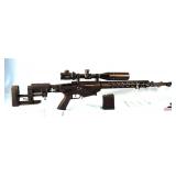RUGER PRECISION TACTICAL RIFLE - 6.5 CREEDMORE CAL - ATHLON BTR 6-24X50 SCOPE - FOLDING ADJUSTABLE STOCK - 26" STAINLESS STEEL BARREL - APA MUZZLE BREAK - PICATINNY RAIL - TL-BPDKO1 FOLDING SHOOTING T