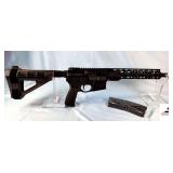 RADICAL FIREARMS RF15 TACTICAL PISTOL - 5.56 CAL - 30 ROUND CLIP - M-LOK THIN RAIL - 10.5" BARREL LENGTH - SCREW IN EXPANDABLE STOCK - PISTOL GRIP - NEW IN BOX - S/N 2-068037