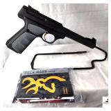 BROWNING BUCKMARK MD. UFX PRO TARGET PISTOL - 22 LR RIM FIRE - AUTO LOADING - 5 1/2" CAMPER - BLACK PLASTIC CASE -NEW IN BOX - S/N US515YY22205