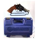 SMITH & WESSON 29-10 REVOLVER - .44MAG - 4" BARREL - S&W CHECKERD WOOD GRIPS - DEEP BLUING - MINT CONDITION - S&W CASE WITH BOOK - S/N DYU9842