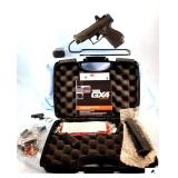 TAURUS GX4 XL PISTOL - 9MM CAL - SEMI-AUTO - 2 CLIPS - ACCESSORIES, BOOKS, GUN LOCK, MAGAZINE BASE PLATE & SPRING W/13 ROUNDS, EXTRA BARREL & CASE - NEW MINT CONDITION - S/N 1GC4445A