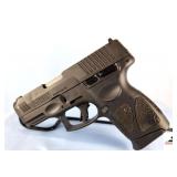 TAURUS G3C PISTOL – 9 X 19 – SEMI-AUTO – SMALL STAIN / RUB ON GRIP – MINOR HOLSTER WEAR – S/N ACM683854
